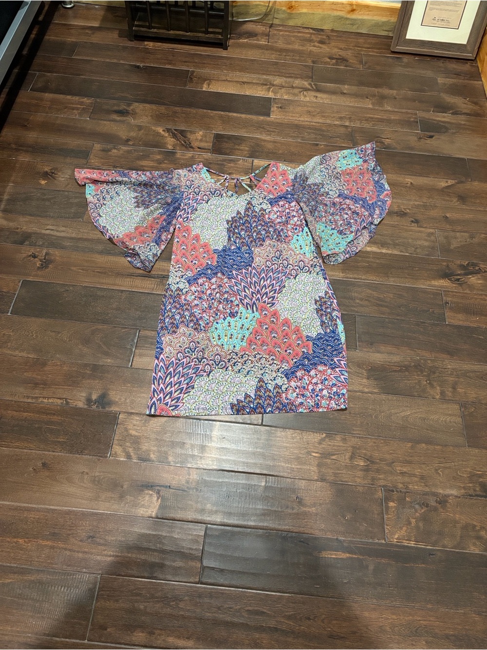 MSK Multicolor Paisley & Floral Print Dress size large